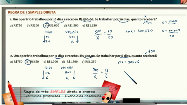 Matemática (para leigos): regra de três simples e composta - Screenshot_01