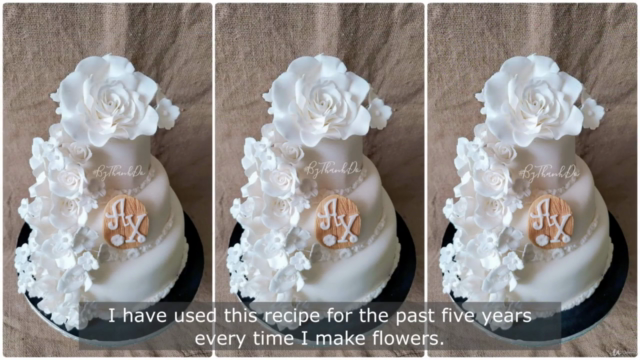 How to make Sugar flowers & Bouquet for Cake decorating - Screenshot_02