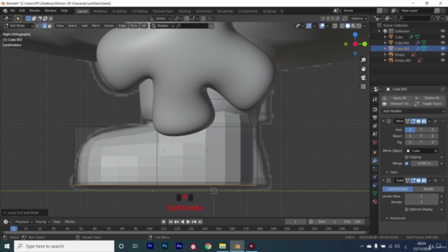How to Design Minion Character - Blender - Arabic - Screenshot_03