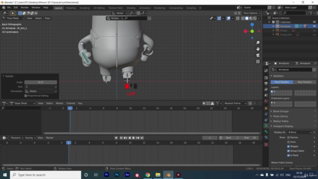 How to Design Minion Character - Blender - Arabic - Screenshot_04