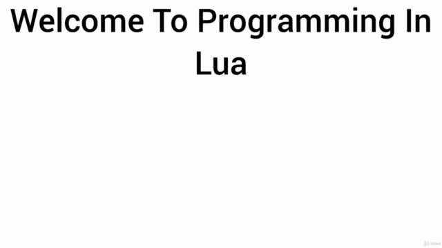 Lua Programming Master The Fundamentals For Beginners - Screenshot_01