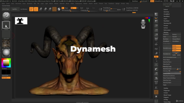 Zbrush Course for Absolute Beginners - Screenshot_02