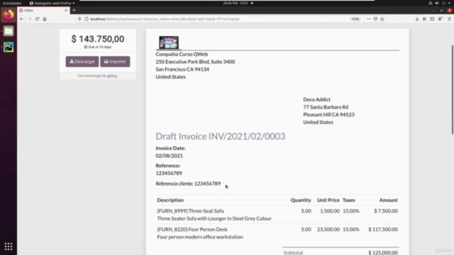 Odoo - QWeb: Generación de informes profesionales completos - Screenshot_04