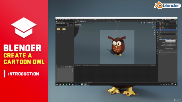 Blender 3D - Create a Cartoon Owl - Screenshot_04