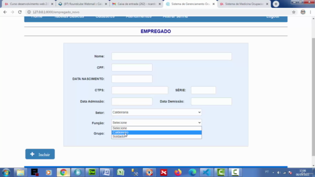 Sistema de Medicina Ocupacional em Python/Django na prática - Screenshot_02