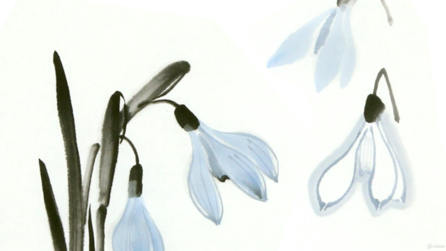 Snowdrop Flower in classical Chinese Painting - Screenshot_03