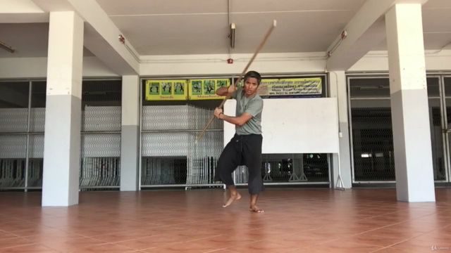 Long Baton or Bo Staff  how to self defense in Krabikrabong - Screenshot_03