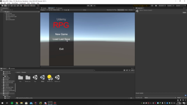İleri Seviye Unity3D Eğitimi - RPG Oyun Projesi Eşliğinde - Screenshot_01