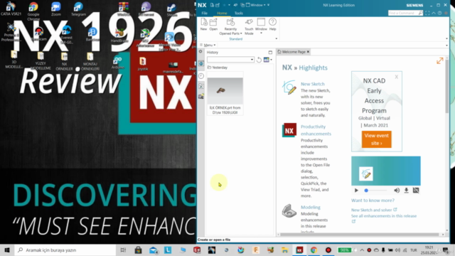 Sıfırdan İleri Seviyeye Siemens Nx 2020+1000 Örnek Arşivli - Screenshot_03