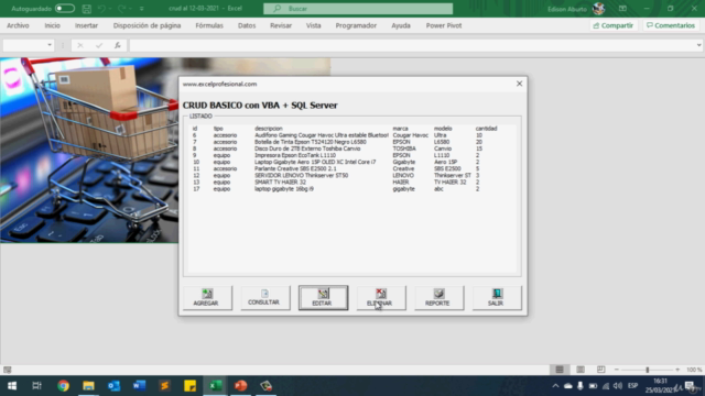 CRUD VBA + SQL Server + Reporte PDF - Screenshot_03