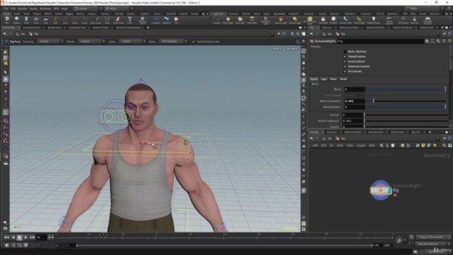 Humanoid Rigging For Games Using Houdini And KineFX - Screenshot_02