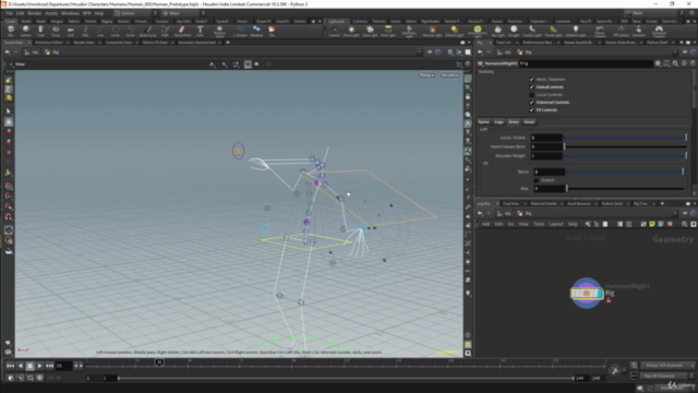 Humanoid Rigging For Games Using Houdini And KineFX - Screenshot_04