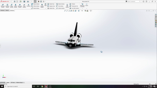 SOLIDWORKS: NASA OV-120 Space Shuttle - Screenshot_04