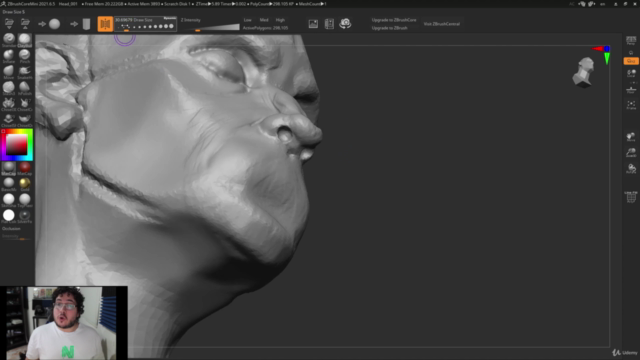 Zbrush Core Mini Tutorial: Learn Sculpting From Scratch - Screenshot_03