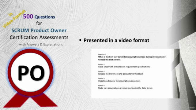 Professional Scrum Product Owner ™ (PSPO ™) Prep Video 500Qs - Screenshot_03