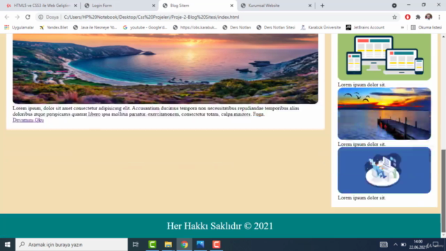 HTML ve CSS ile Kurumsal Site + Blog Sitesi Geliştirme - Screenshot_03