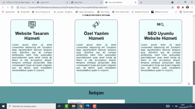 HTML ve CSS ile Kurumsal Site + Blog Sitesi Geliştirme - Screenshot_04
