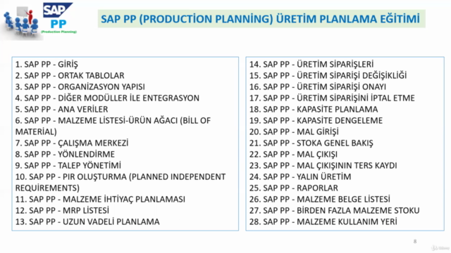 SAP ERP PP Üretim Planlama Eğitim Seti (Production Planning) - Screenshot_03