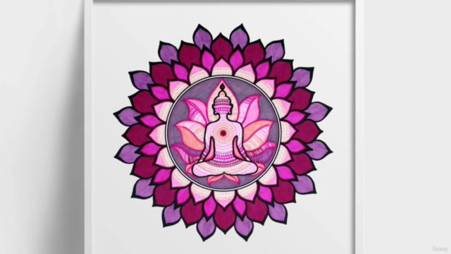 Learn to Draw Meditative Mandala-Beginner to Advanced Course - Screenshot_03