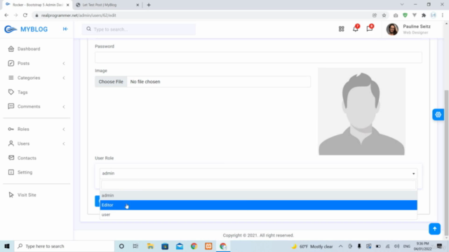Build Complete Blog System With Laravel 8 ( Upgraded to 9 ) - Screenshot_04