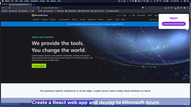 Deploy React App to Microsoft Azure - Screenshot_03
