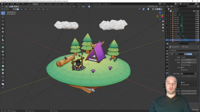 Blender : Débuter en modélisation 3D LowPoly | Cours complet - Screenshot_02