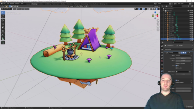 Blender : Débuter en modélisation 3D LowPoly | Cours complet - Screenshot_03