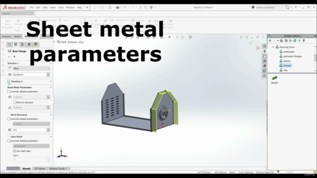 Master SHEET METAL in SOLIDWORKS And Become a Professional - Screenshot_02