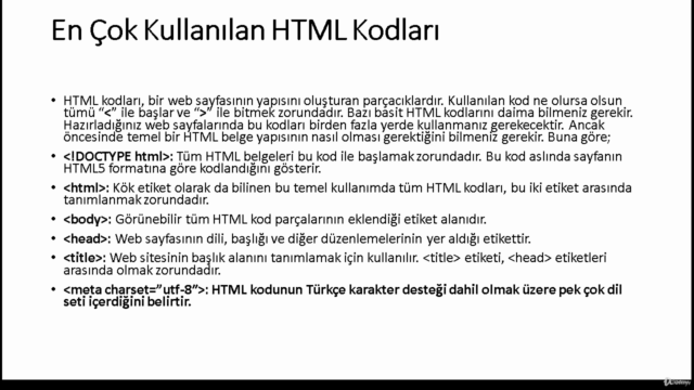 Yeni Başlayanlar için HTML Kursu - Screenshot_03