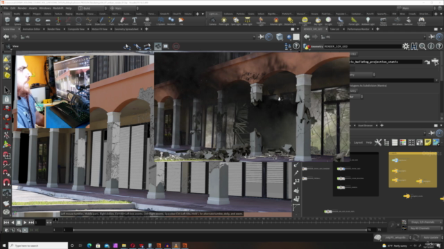 Houdini FX : Creating a Building Explosion - Screenshot_02