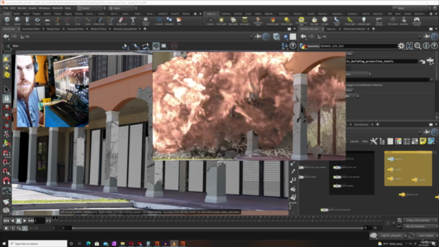 Houdini FX : Creating a Building Explosion - Screenshot_03