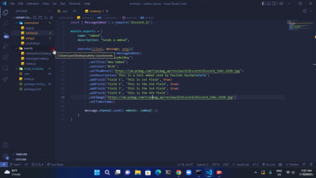 Develop Discord Bots in NodeJS - Ultimate Course 2023 - Screenshot_02