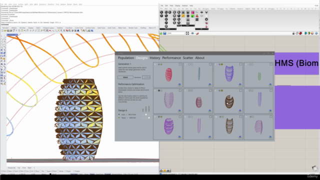 Galapagos and Biomorpher on Grasshopper: Al Bahr example - Screenshot_02