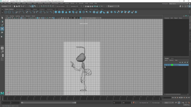 Maya 2022 - Modelando um Personagem Cartoon - Screenshot_01