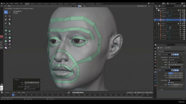 Female Game Character Creation in Blender Tutorial - Screenshot_02