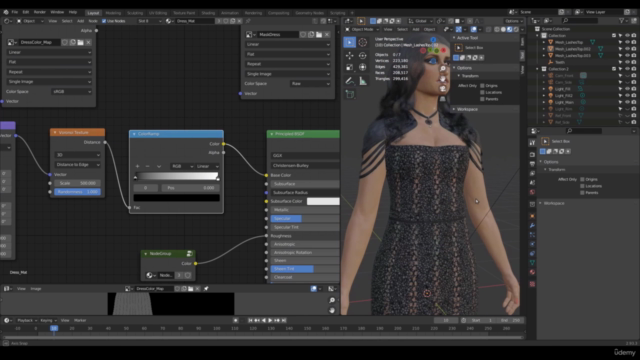 Female Game Character Creation in Blender Tutorial - Screenshot_03