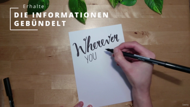 Handlettering für Anfänger:innen - Kalligraphie mit Brushpen - Screenshot_01