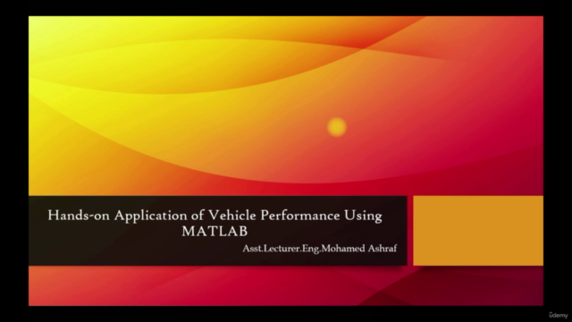 Hands-On Application Of Vehicle Performance Using MATLAB - Screenshot_01