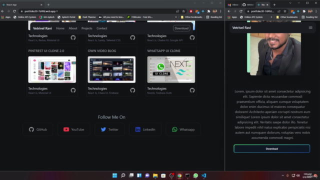 Web 3.0 Portfolio - ReactJs, Spline 3D & Framer Motions - Screenshot_04