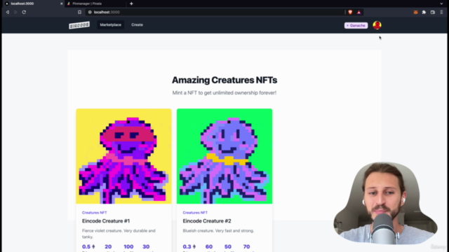 NFT Marketplace - React, Next.js & Solidity Guide (2023) - Screenshot_02