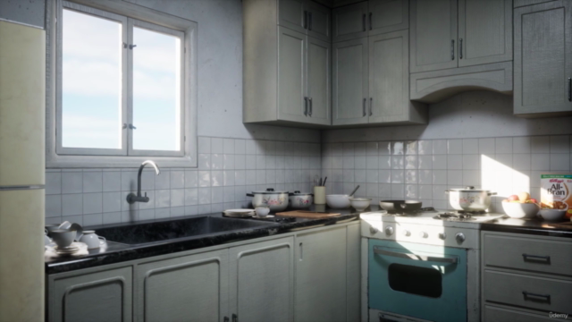 Creating a Kitchen Environment in Blender and Unreal Engine - Screenshot_01