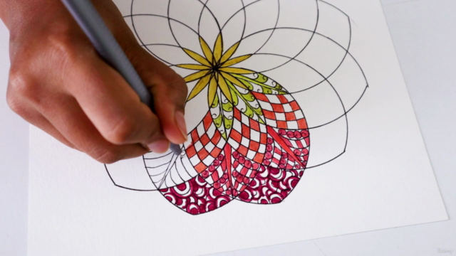 Mandala Art Therapy : Learn to draw Mandala from basics - Screenshot_03