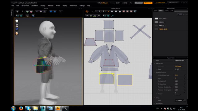 Complex clothes in 1 hour (Marvelous Designer+3ds max) - Screenshot_02