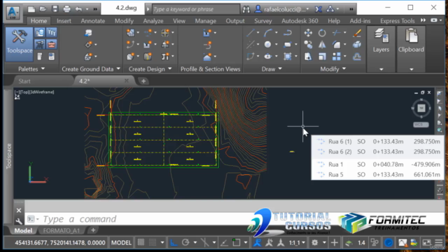 Autocad Civil 3d 2017 Loteamento - Screenshot_01