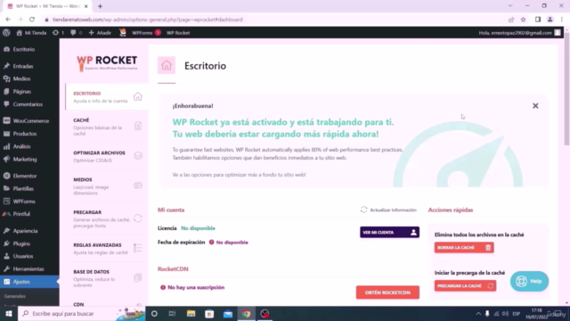 WP Rocket 2025: Mejora la Velocidad de Carga en WordPress - Screenshot_01