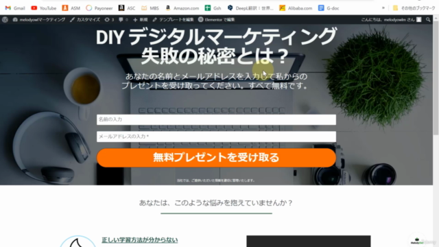 リード獲得システム構築:ElementorでLPを作りMailpoetでステップメールを構築し自動的にリードを集める方法 - Screenshot_03