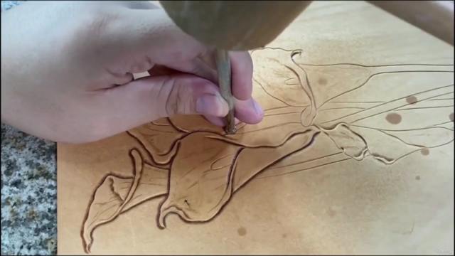 Leather carving Calla Lily Leathercraft - Screenshot_01