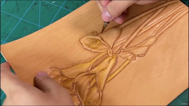 Leather carving Calla Lily Leathercraft - Screenshot_03