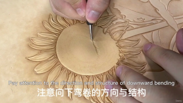 Leather carving Sunflower - Screenshot_02