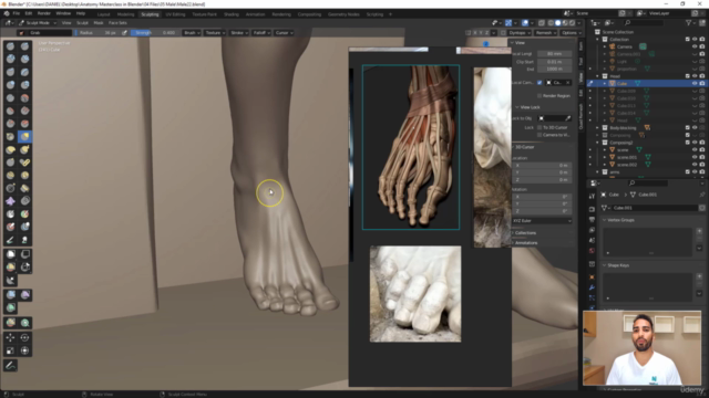 Blender Anatomy Course : Learn Male Human Anatomy - Screenshot_04